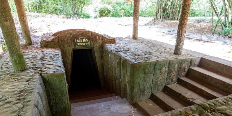 Cu Chi Tunnels Tour is a famous historical tunnel system.